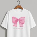 Pink Bow Mood | Oversized Drop Shoulder
