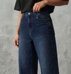 Shaded Wide-Leg Baggy Jeans